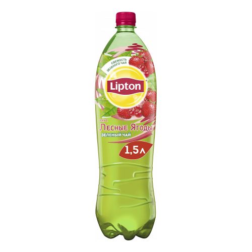 Холодный чай Lipton зеленый земляника и клюква 1,5 л