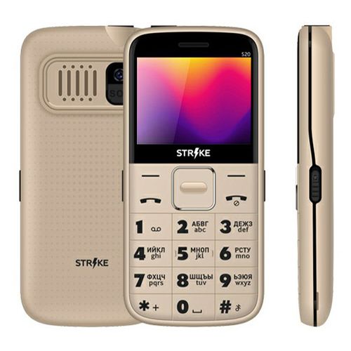 Мобильный телефон Strike S20 Gold золотой