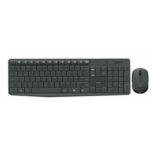 Комплект клавиатура и мышь Logitech MK235 USB черный