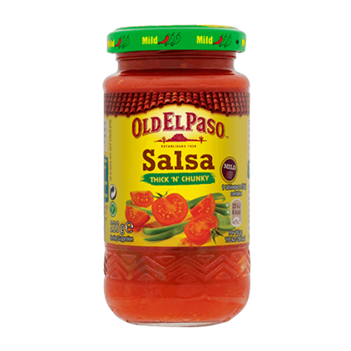 Cоус Old El Paso сальса оригинальный с кусочками томатов неострый 226 г