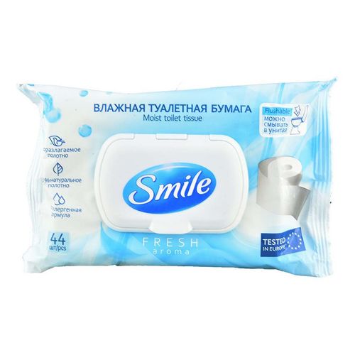 Влажная туалетная бумага Smile Fresh Aroma 44 шт