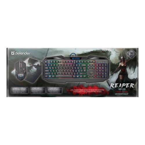 Комплект клавиатура и мышь Defender Reaper MKP-018 USB черный