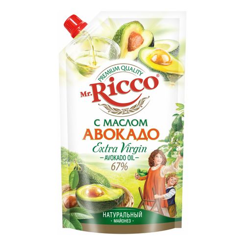 Майонез Mr.Ricco На масле авокадо 67% 375 г