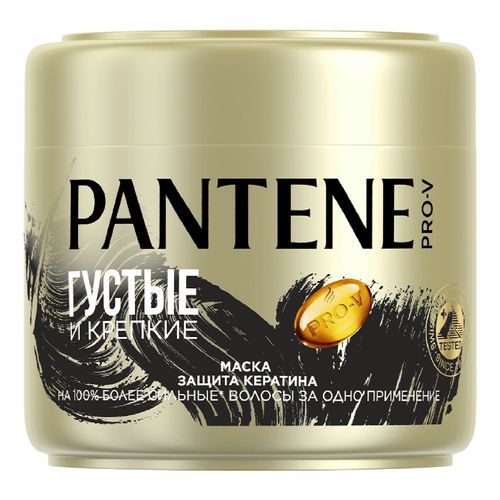 Маска Pantene Pro-V 3 Густые и крепкие защита кератина для тонких и ослабленных волос 300 мл