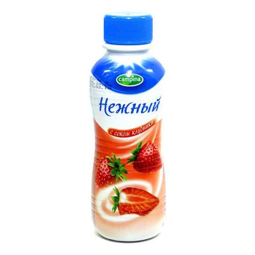 Напиток йогуртный Нежный клубника 0,1% БЗМЖ 470 г