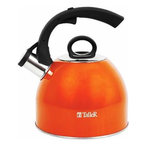 Чайник TalleR TR-1383 Флечер со свистком оранжевый 2 л