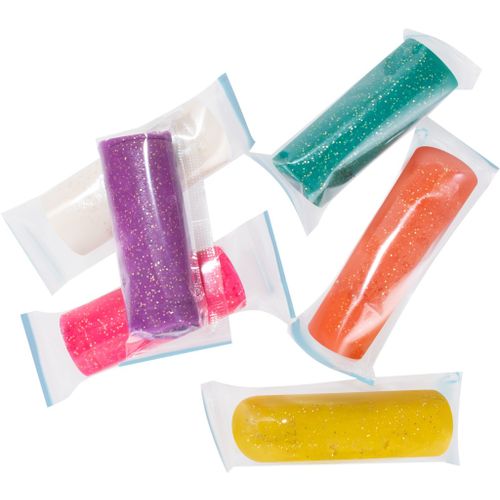 Набор для детской лепки Genio Kids Тесто-пластилин с блестками 6 цветов