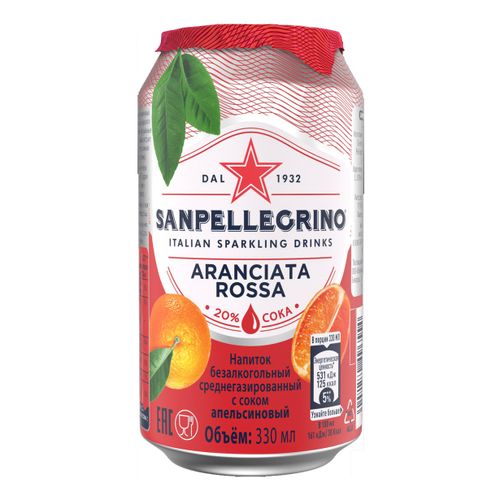Газированный напиток San Pellegrino Aranciata Rossa 330 мл х 6 шт