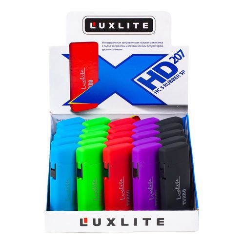 Зажигалки Luxlite пьезоэлектрические с фонариком 25 шт