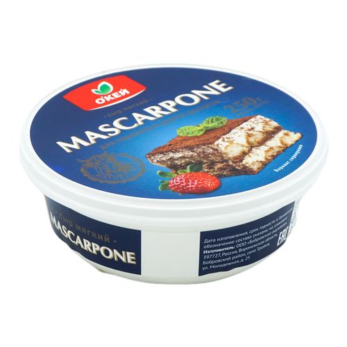 Сыр мягкий О'кей Mascarpone 80% 250 г