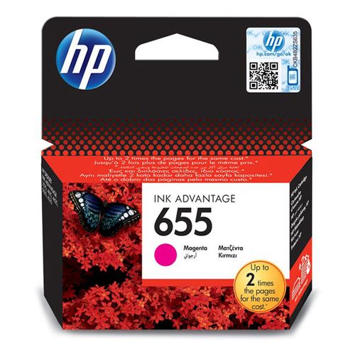Картридж HP 655 Ink Advantage CZ111AE Magenta пурпурный