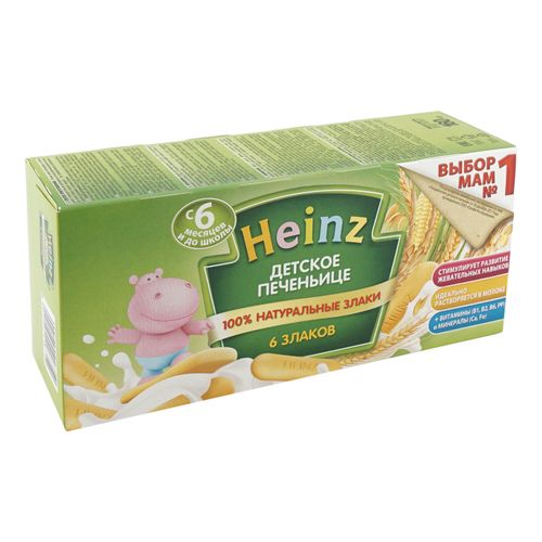 Печенье детское Heinz 6 злаков с 6 месяцев 160 г
