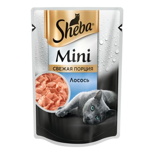 Влажный корм Sheba Mini порция с лососем для кошек 50 г