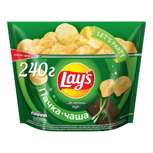 Чипсы картофельные Lay's Зеленый лук 240 г