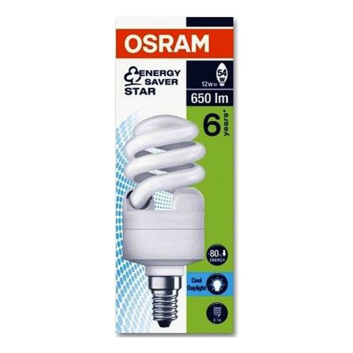 Лампа энергосберегающая Osram Duluxstar Mini Twist Е14 12 Вт спираль матовая