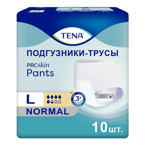 Подгузники-трусики для взрослых Tena Pants Normal р L 10 шт