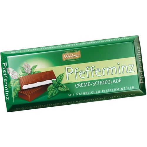 Шоколад Bohme Pfefferminz темный с мятной начинкой 100 г