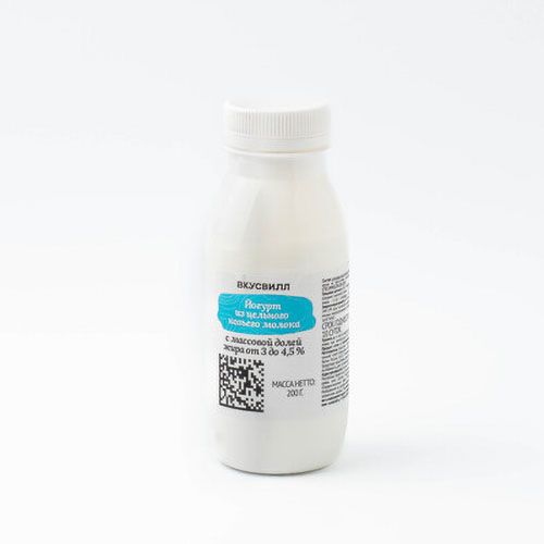 Йогурт питьевой ВкусВилл из цельного козьего молока 3 - 4,5% 200 г