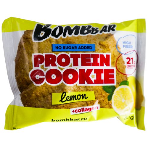 Печенье BombBar Лимон протеиновое 60 г