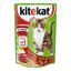 Влажный корм Kitekat с сочными кусочками говядины в соусе для кошек 85 г