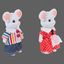 Фигурки Mimi Stories Семья мышей 8 см 2 шт