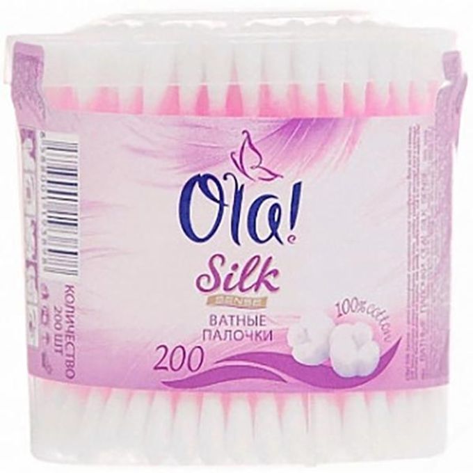 Ватные палочки картинка. Ватные палочки Ола Силк 200 шт. Ватные палочки Ola! 200шт. Ola! Silk sense ватные палочки коробка.