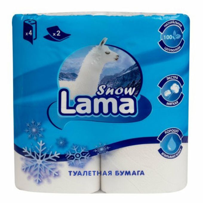 Бумага лама. Snow Lama туалетная бумага. Туалетная бумага 3-х слойная "Snow Lama Delux", Экстра мягкая, 17,5 м. Сноу лама полотенце 1 рулон. Фото снег на бумаге.