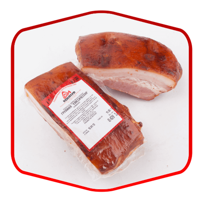 В/у /балтагрос/. В. Грудинка классическая. Буженина. Грудинка свиная "традиционная" к/в 1 кг.