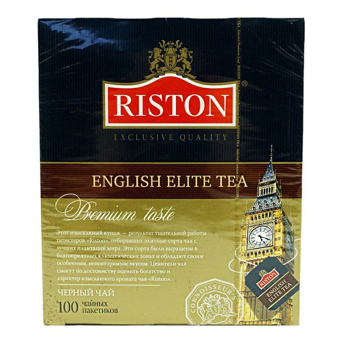 Элит ти. Чай черный Riston English Elite в пакетиках 2 г х 100 шт. Чай черный Riston English Elite. Riston English Elite 100г. Чай Riston English Elite (2 г*100 пак)/12.