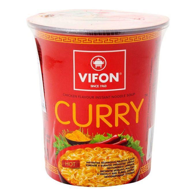 Карри быстрого. Vifon лапша. суп быстрого приготовления в стаканах. суп-лапша быстрого приготовления со вкусом курицы карри vifon, чашка 60 г.