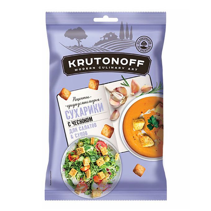 крутоноф», сухарики с чесноком для салатов и супов, 100 г. сухарики krutonoff с прованскими травами. сухарики крутонофф. сухарики кдв крутонофф. 100г/28 прованские травы.
