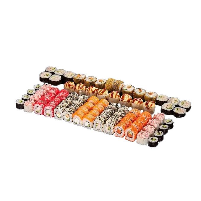 King wokroll. ассорти фунэ. сока суши щелково. ролл в стружке нори. боул суши на трц саларис.