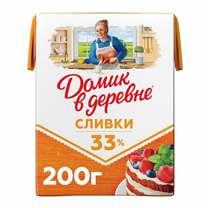 Сливки Домик в Деревне питьевые 20% БЗМЖ 475 мл в METRO - купить с доставкой на 