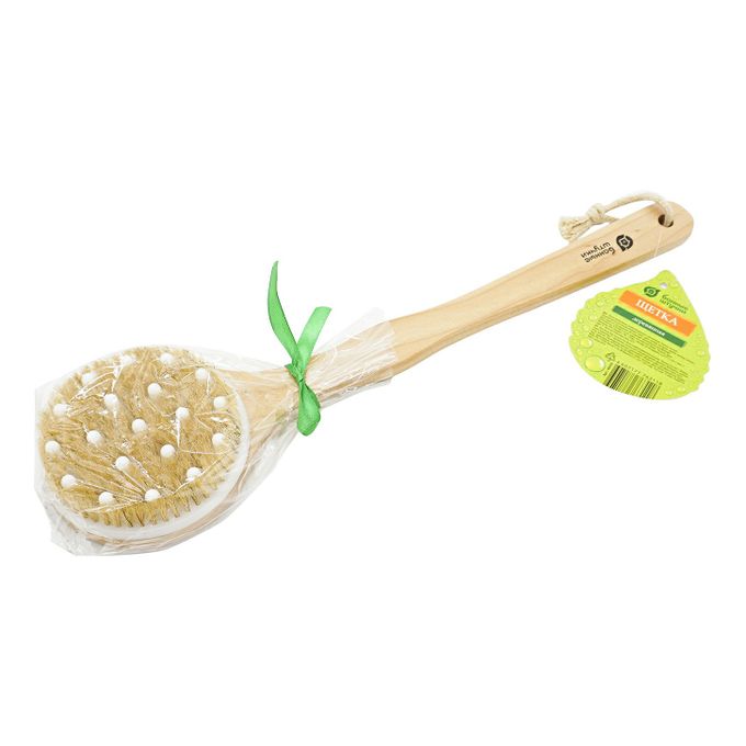 Щетка деревянная, комбинированная с массажером