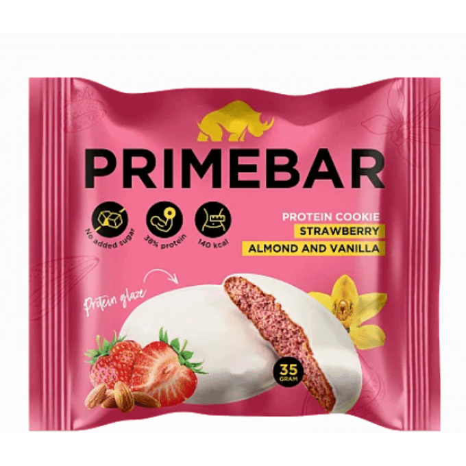 Печенье 35. Prime Kraft Primebar. Primebar печенье. Протеиновое печенье. Клубничное печенье.