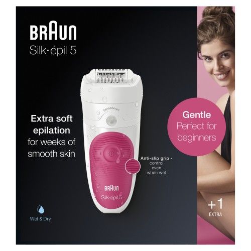 Эпилятор Braun Silk Epil 5 SensoSmart 500 - купить с доставкой на дом в  СберМаркет