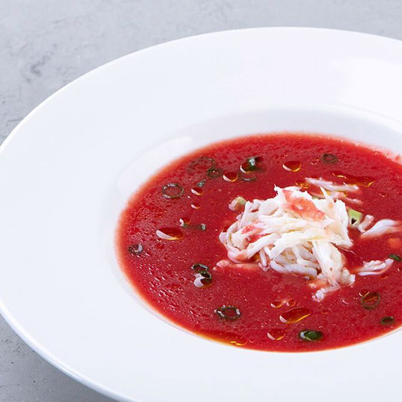 Гаспачо с мясом краба и авокадо - купить с доставкой на дом в СберМаркет
