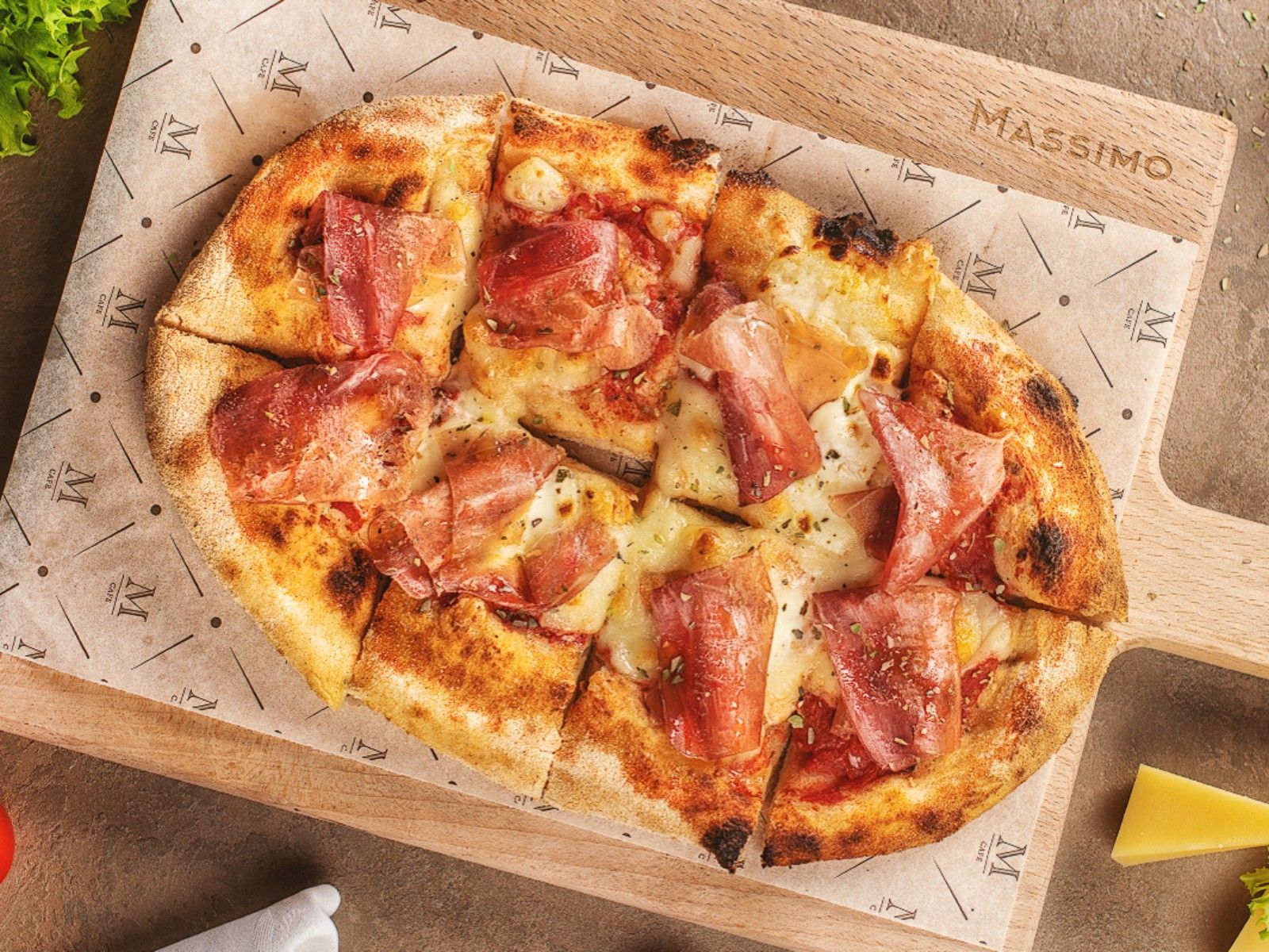 Римская пицца Пармская ветчина и маскарпоне - купить с доставкой на дом ...